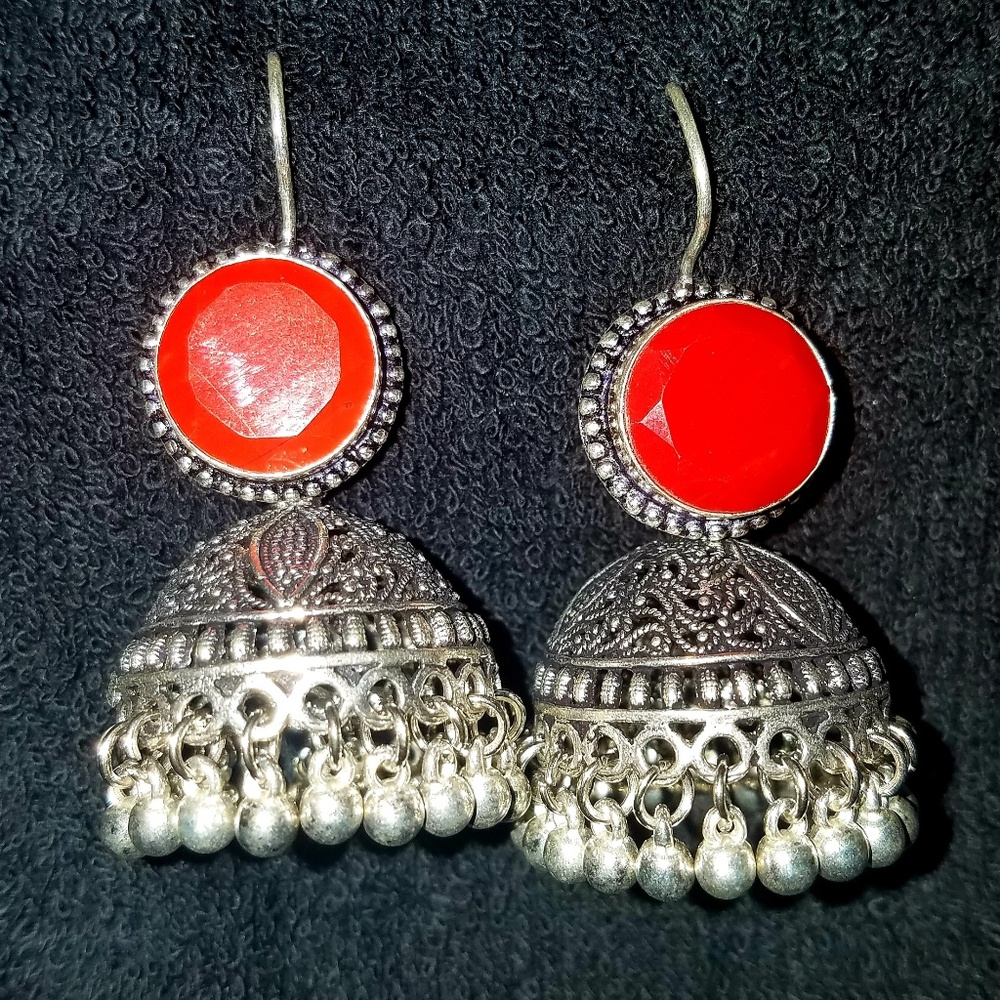 Indian jhumka earrings